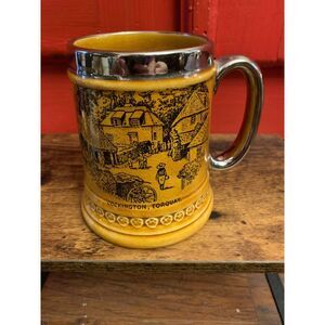 Vntage Lord Nelson Ware Staffordshire England Beer Mug Torquay Silver Accent EUC